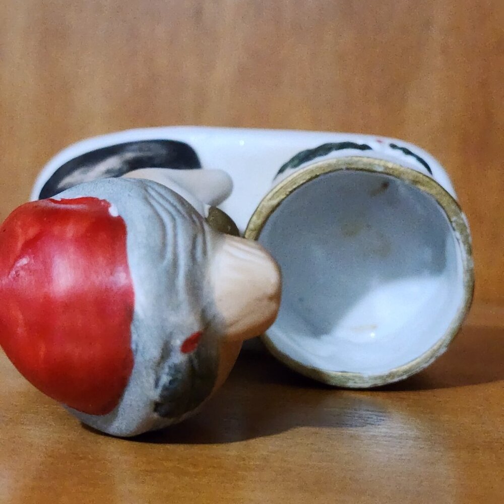1978 Rudolph Reindeer Candle Holder 4" Porcelain vintage figurine Jasco Christma - Picture 7 of 11